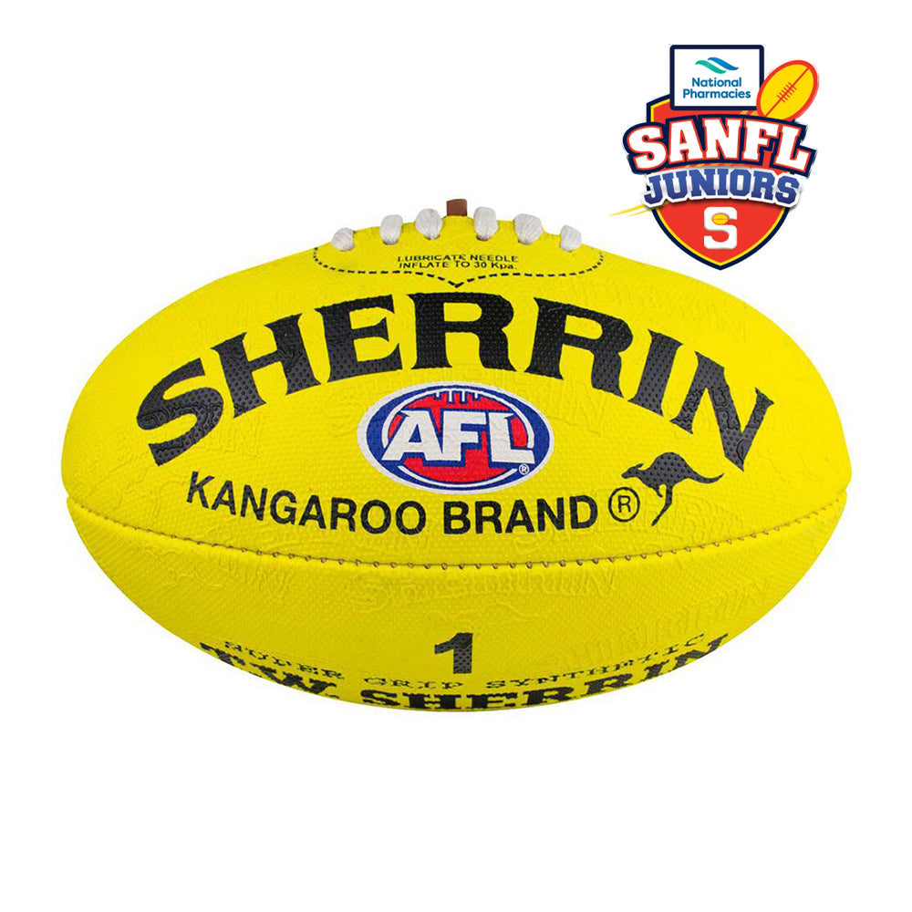 Synthetic Football Yellow - SANFL Juniors (current logo ball)