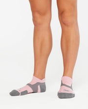 2XU NO SHOW CUSHION DUSTY PINK/GREY