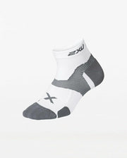 2XU 1/4 CREW CUSHION WHITE/GREY