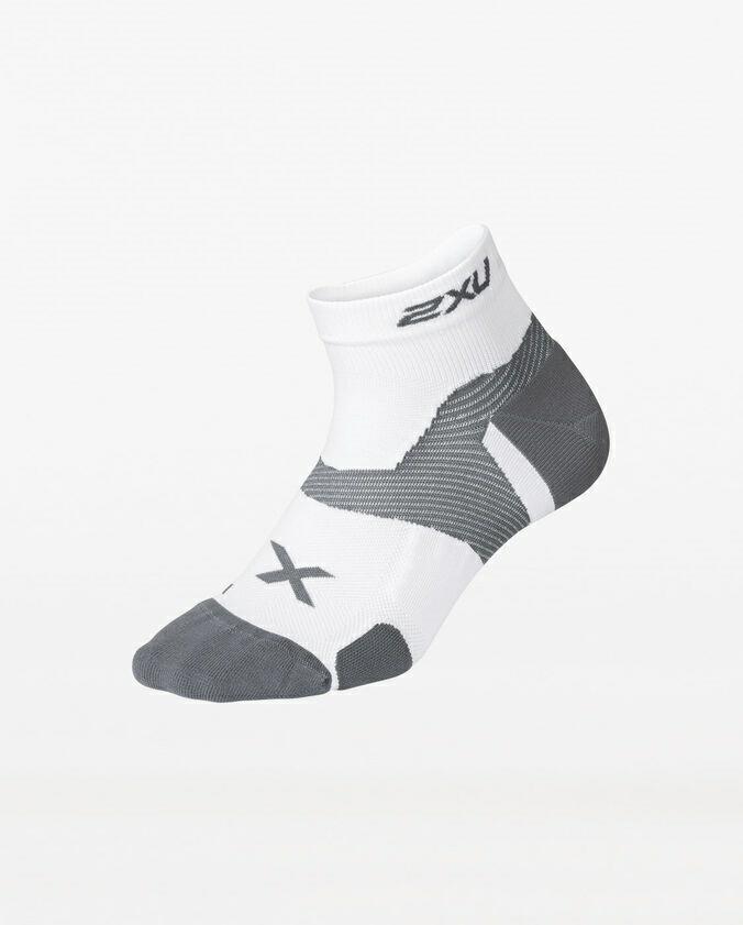 2XU 1/4 CREW CUSHION WHITE/GREY