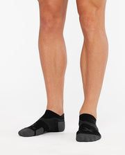 2XU CREW CUSHION SOCKS BLACK/TITANIUM
