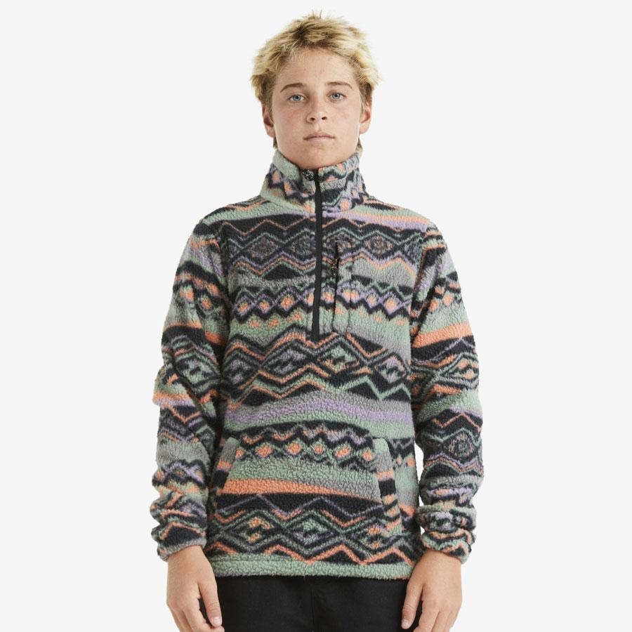 BOUNDARY MOCK NECK GREY VIOLET