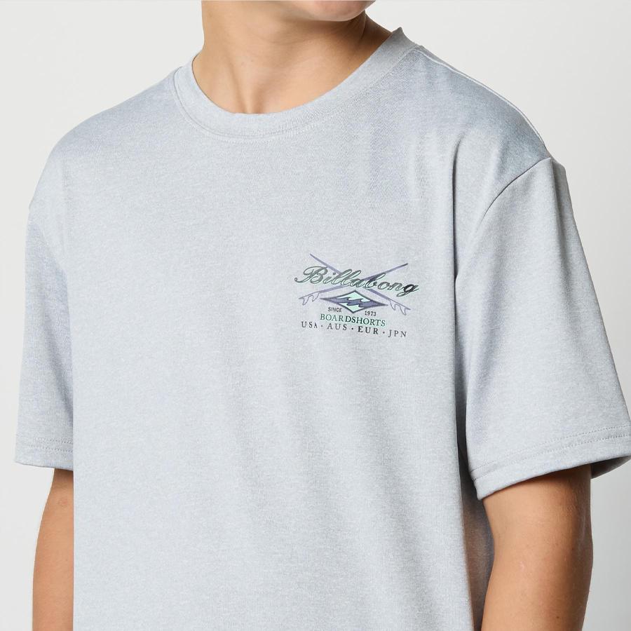 BOYS CROSSBOARDS LF SS LIGHT GREY HEATHER