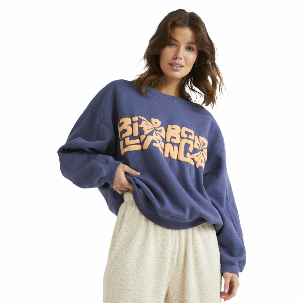 TIKI VIBES KENDALL CREW BLUE SURF