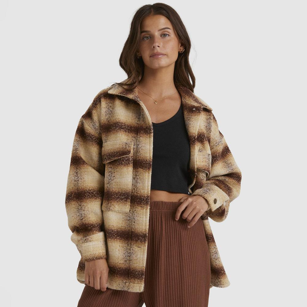 SURF CHECK JACKET TOATED COCONUT
