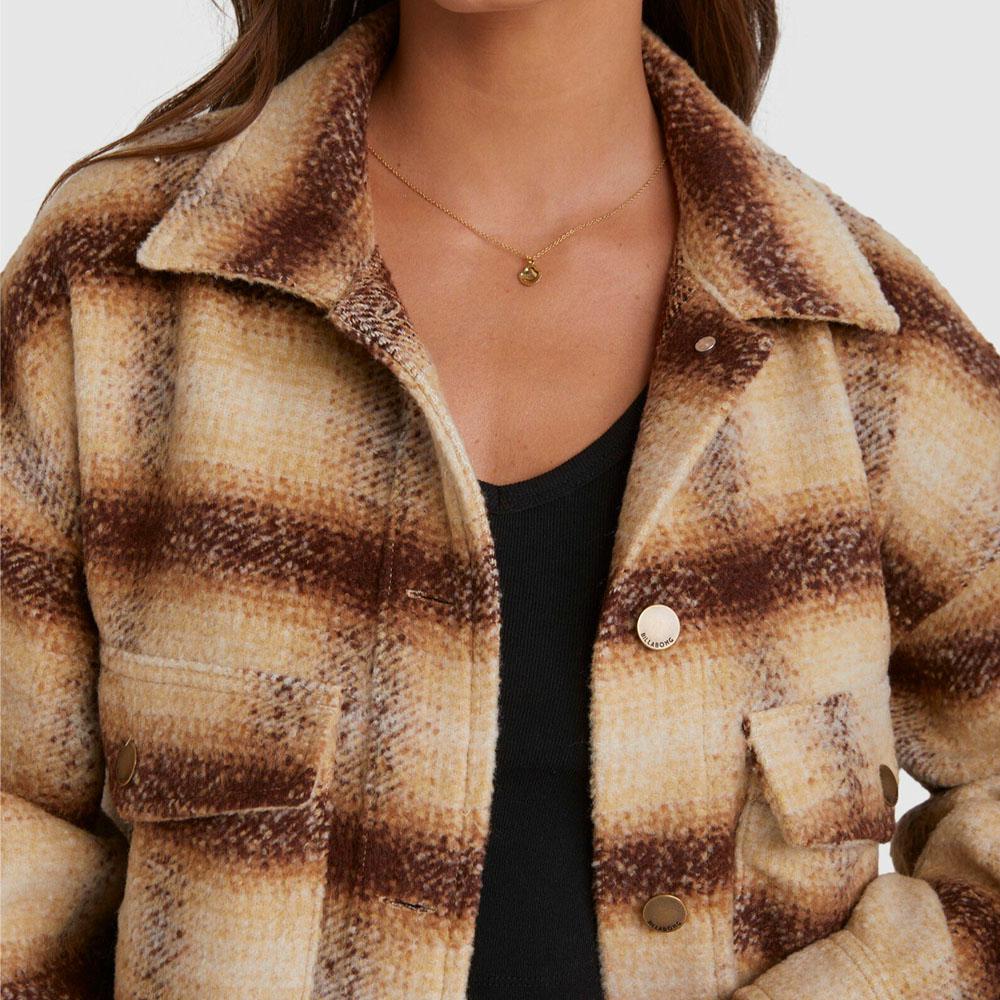 SURF CHECK JACKET TOATED COCONUT
