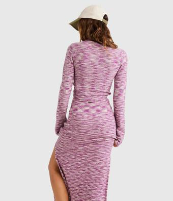 HAZY SUN SKIRT BRIGHT ORCHID