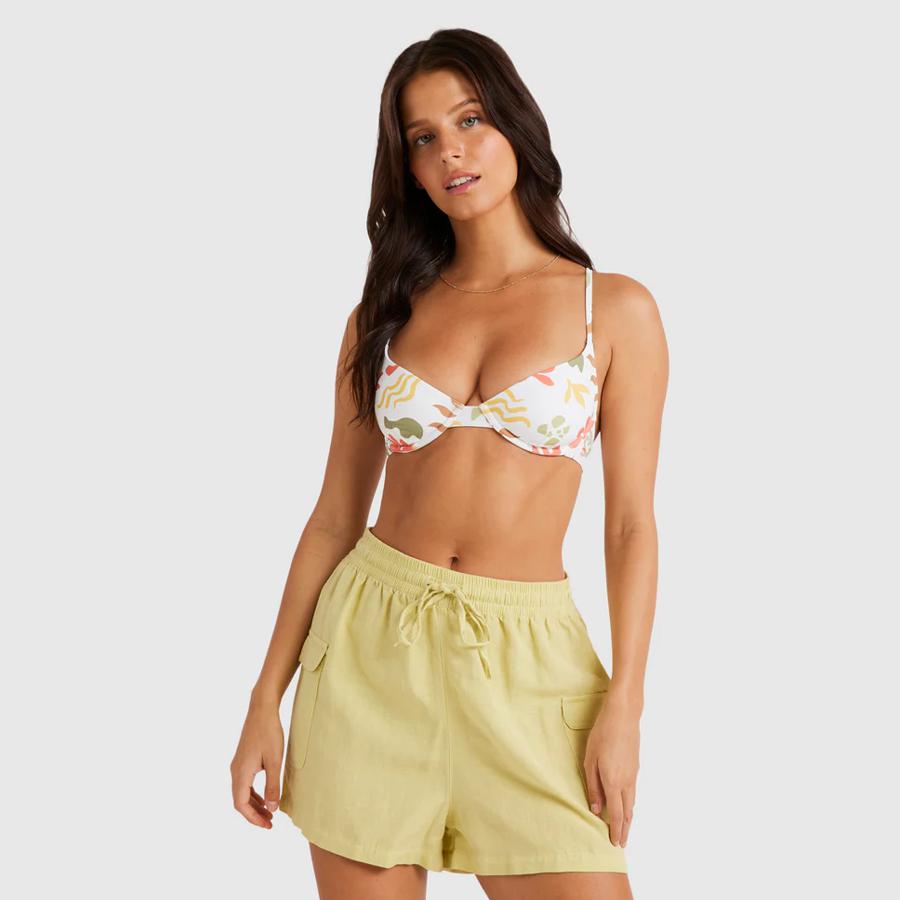 TALIA CARGO SHORT LIME ZEST