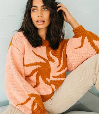 SUNSWIRL SWEATER DOESKIN
