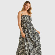 PALM GROVE DRESS OFF BLACK