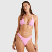 TERRY RIB REMI TRI TOP BERRY PINK