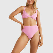 TERRY RIB HI MAUI PANT BERRY PINK