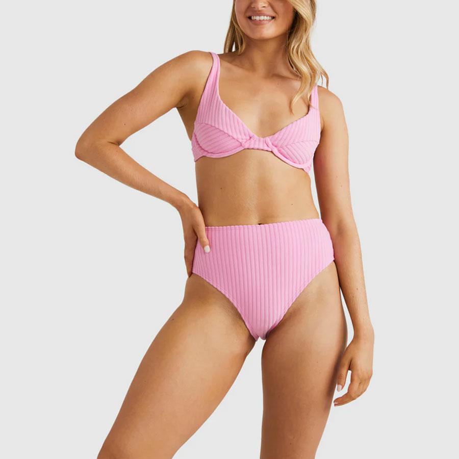 TERRY RIB HI MAUI PANT BERRY PINK