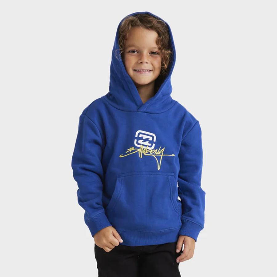 OG SCRIPT POP HOOD DARK COBALT