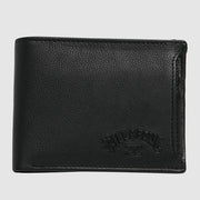 SLIM 2 IN 1 LEATHER WALLE BLACK