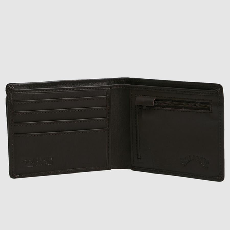 SLIM 2 IN 1 LEATHER WALLE JAVA GRAIN