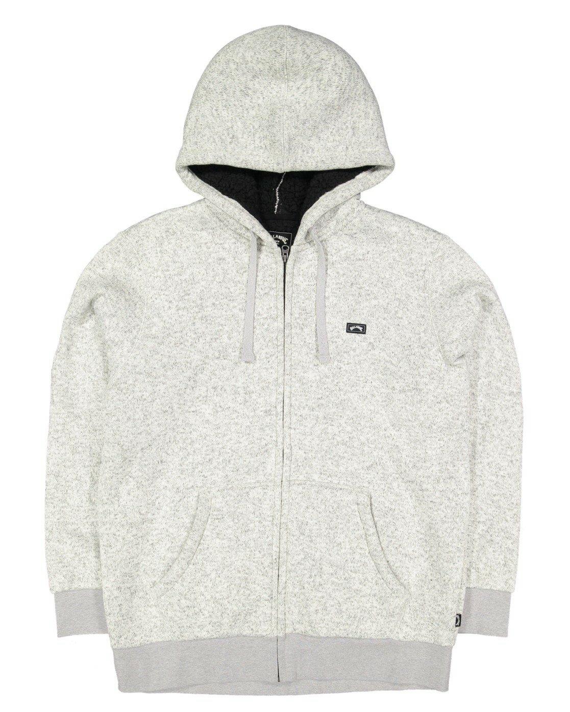 REVOLT ZIP THRU HOOD LIGHT GREY HEATHER