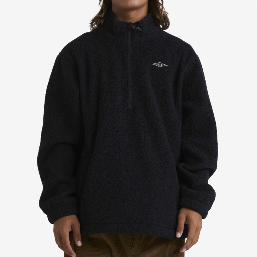 BOUNDARY MOCK NECK BLACK