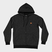 REVOLT ZIP THRU HOOD BLACK HEATHER