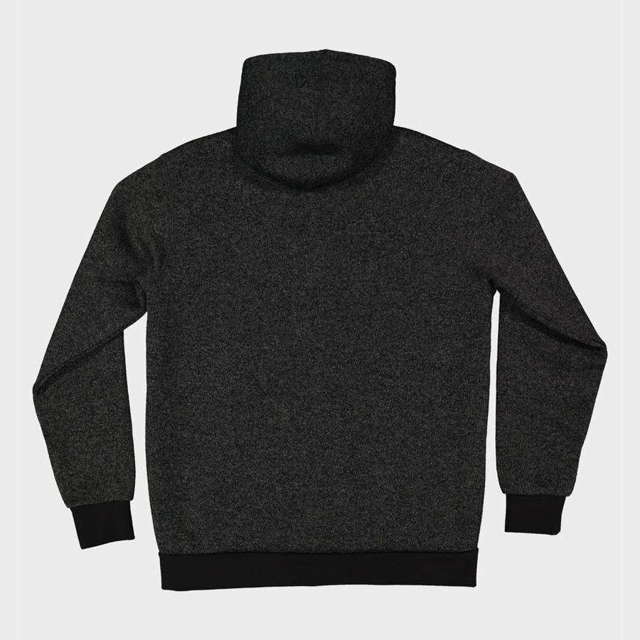 REVOLT ZIP THRU HOOD BLACK HEATHER