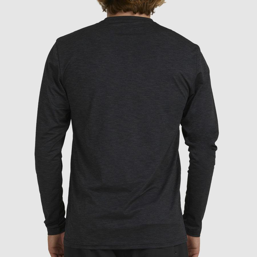 SHORELINE LF LS BLACK HEATHER