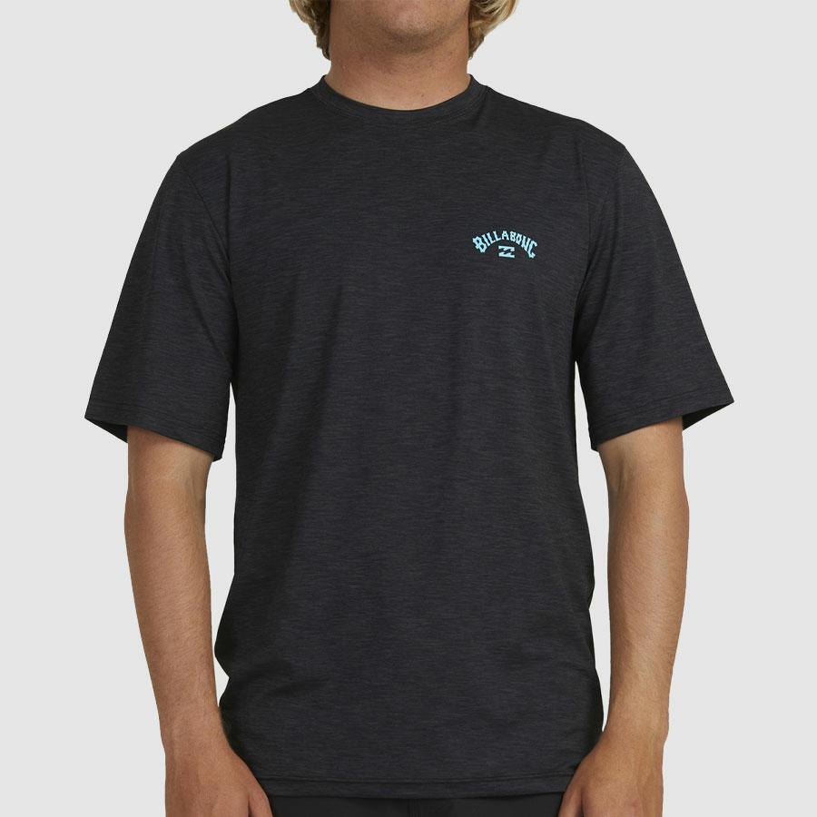 SHORELINE LF SS BLACK HEATHER