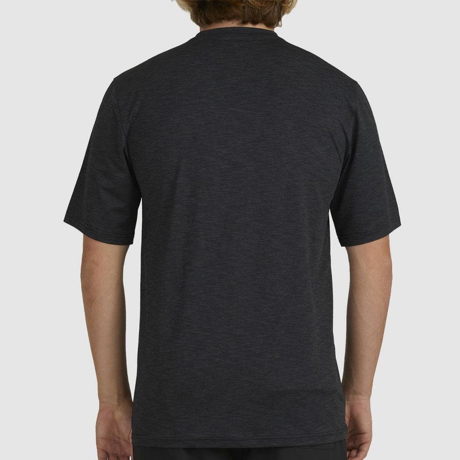 SHORELINE LF SS BLACK HEATHER