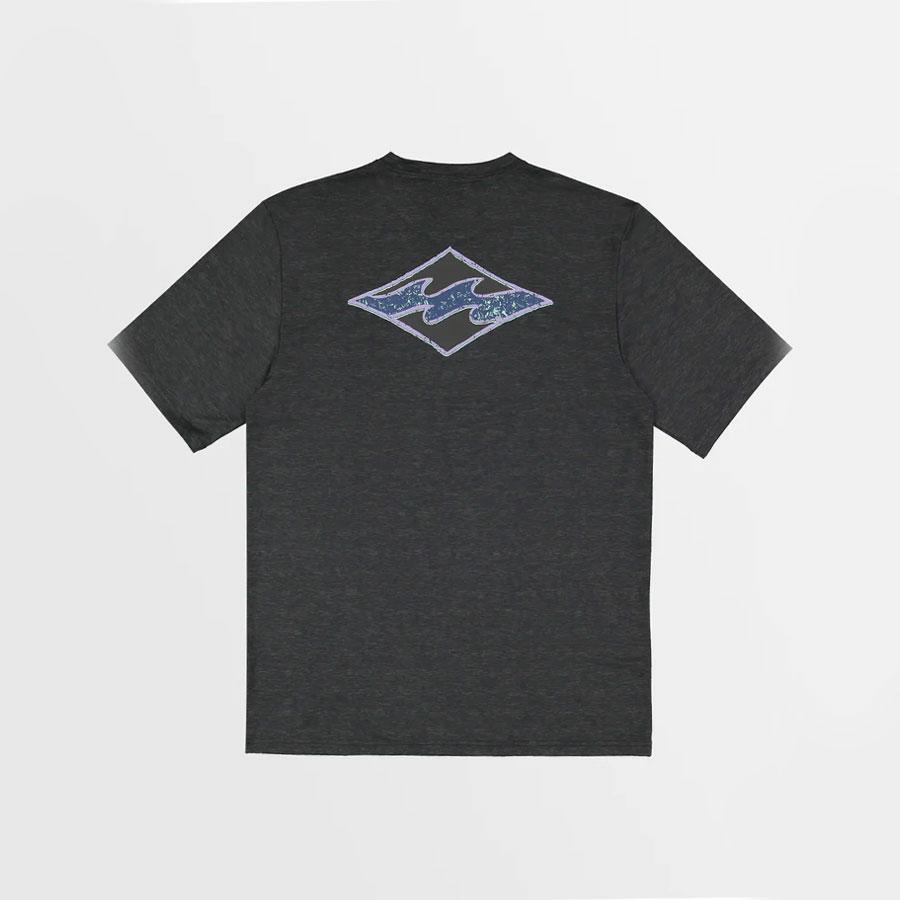 DIAMOND SHORELINE LF SS BLACK HEATHER