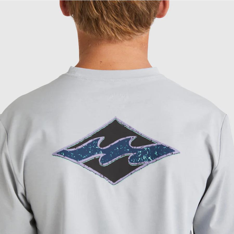 DIAMOND SHORELINE LF LS LIGHT GREY HEATHER