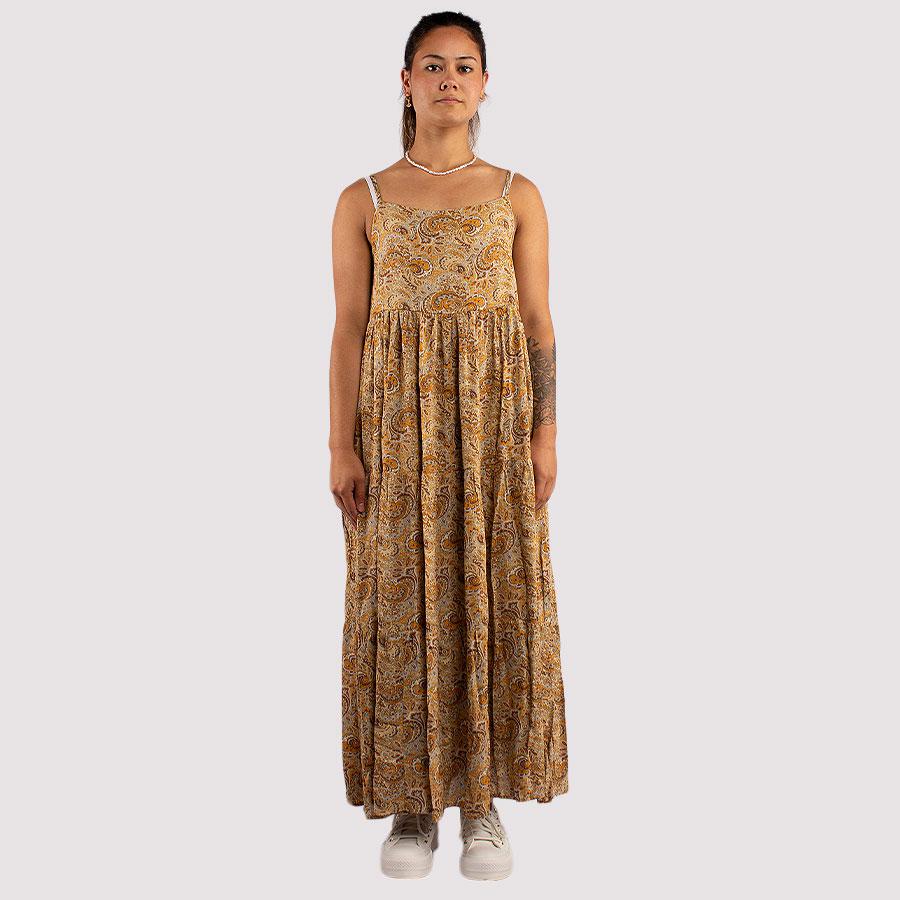 PARADISE MAXI DRESS DESERT FLOWER PRINT