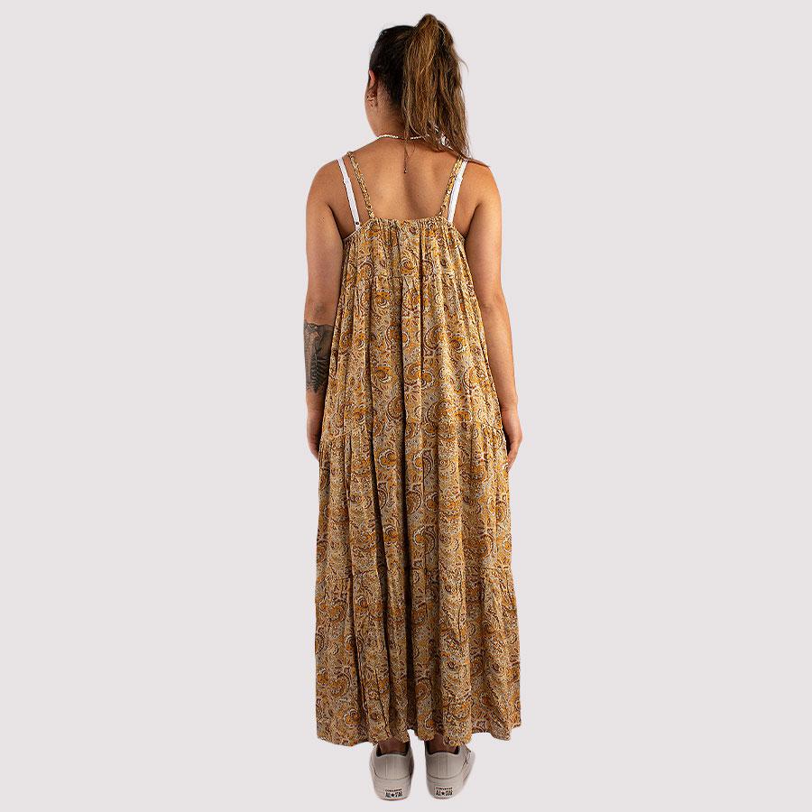 PARADISE MAXI DRESS DESERT FLOWER PRINT