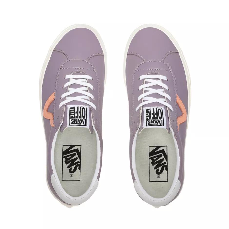 VANS SPORT (SOFT LEATHER) NIRVANA/SNOW WHITE