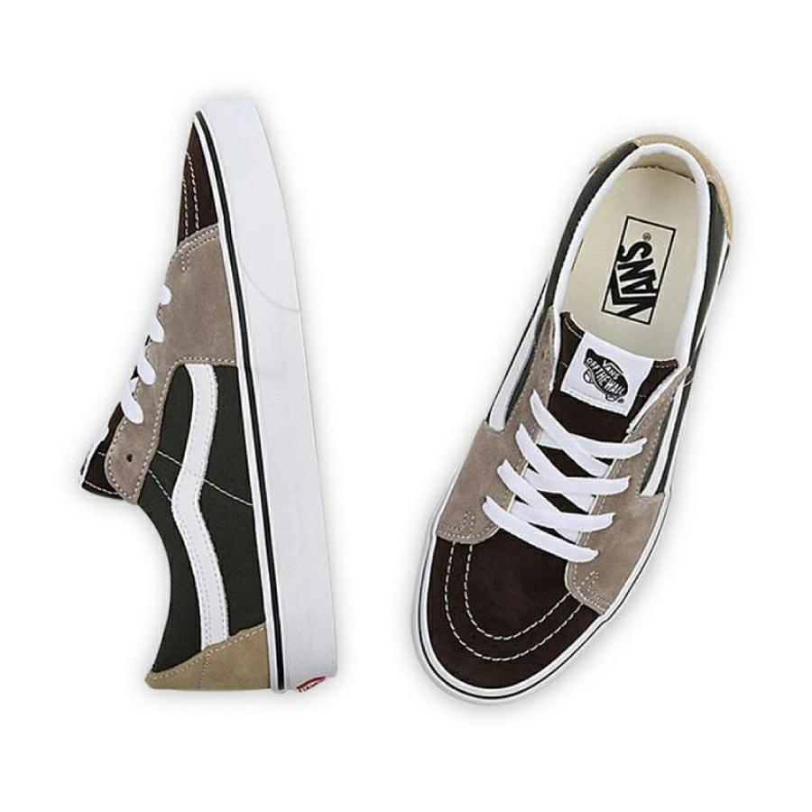 SK8-LOW (COLOR BLOCK) DEMITASSE/TRUE WHITE