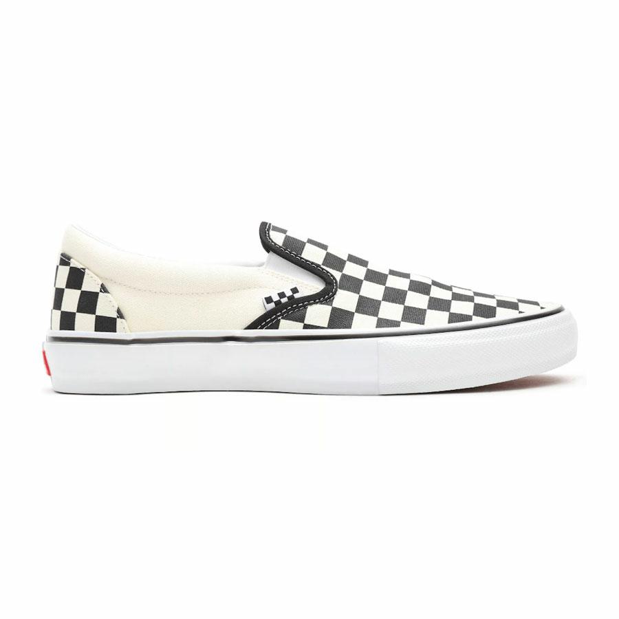 SKATE SLIP-ON (CHECKERBOA BLACK/OFF WHITE