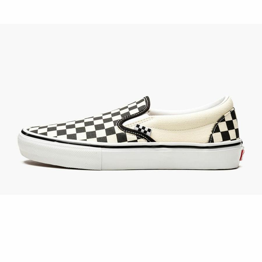 SKATE SLIP-ON (CHECKERBOA BLACK/OFF WHITE