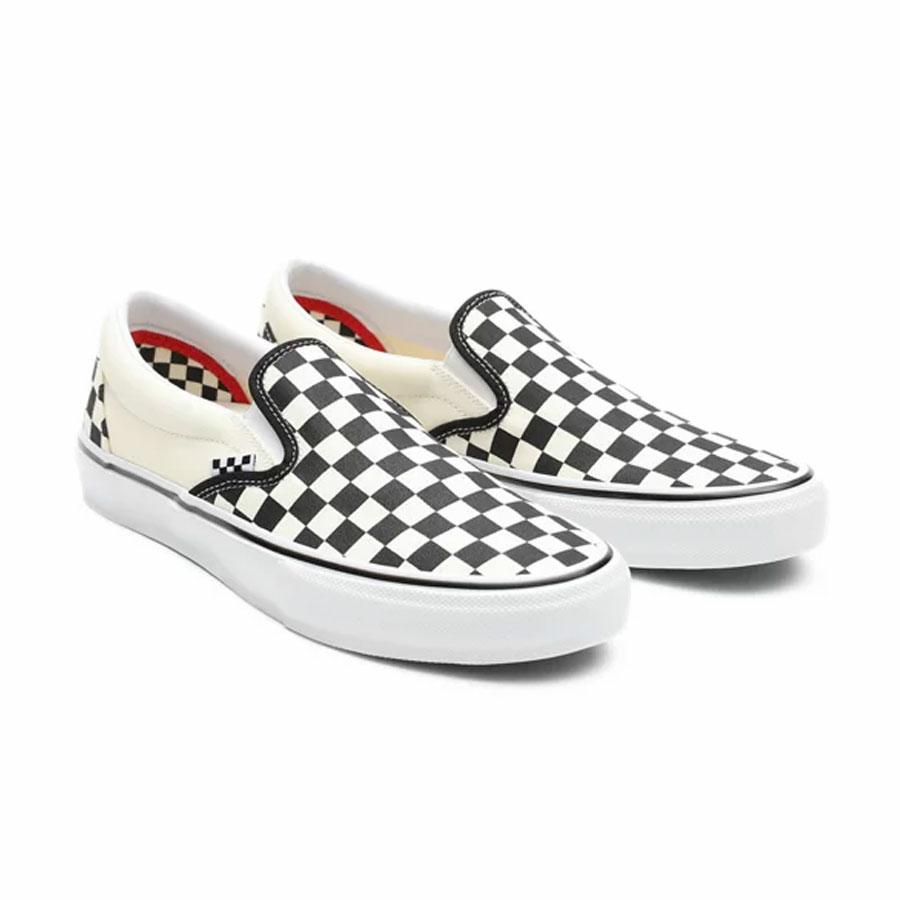 SKATE SLIP-ON (CHECKERBOA BLACK/OFF WHITE
