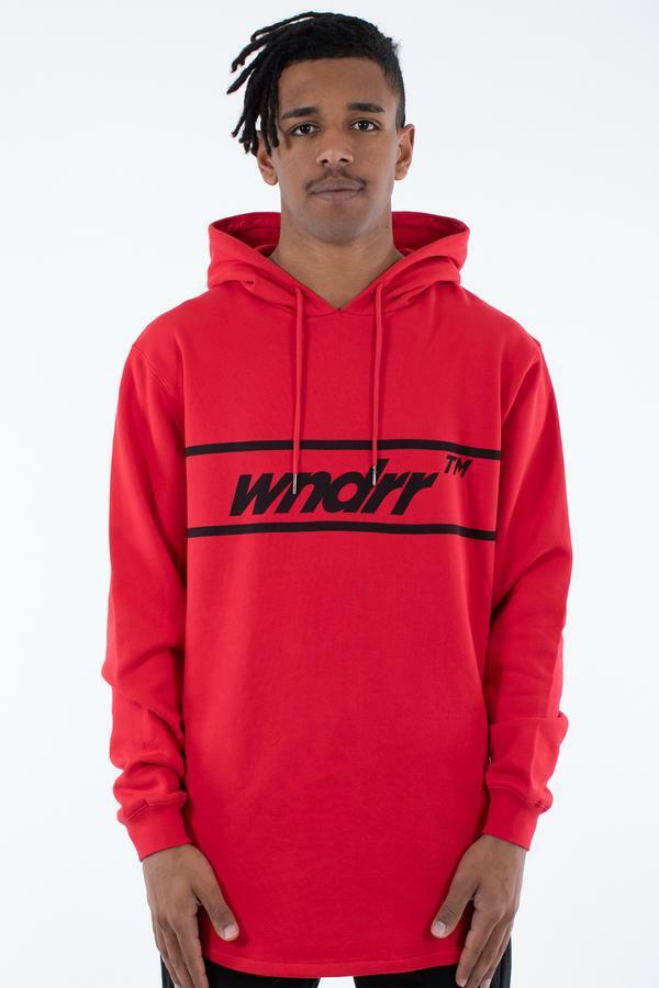BOOKER CURVED HEM HOOD SW RED