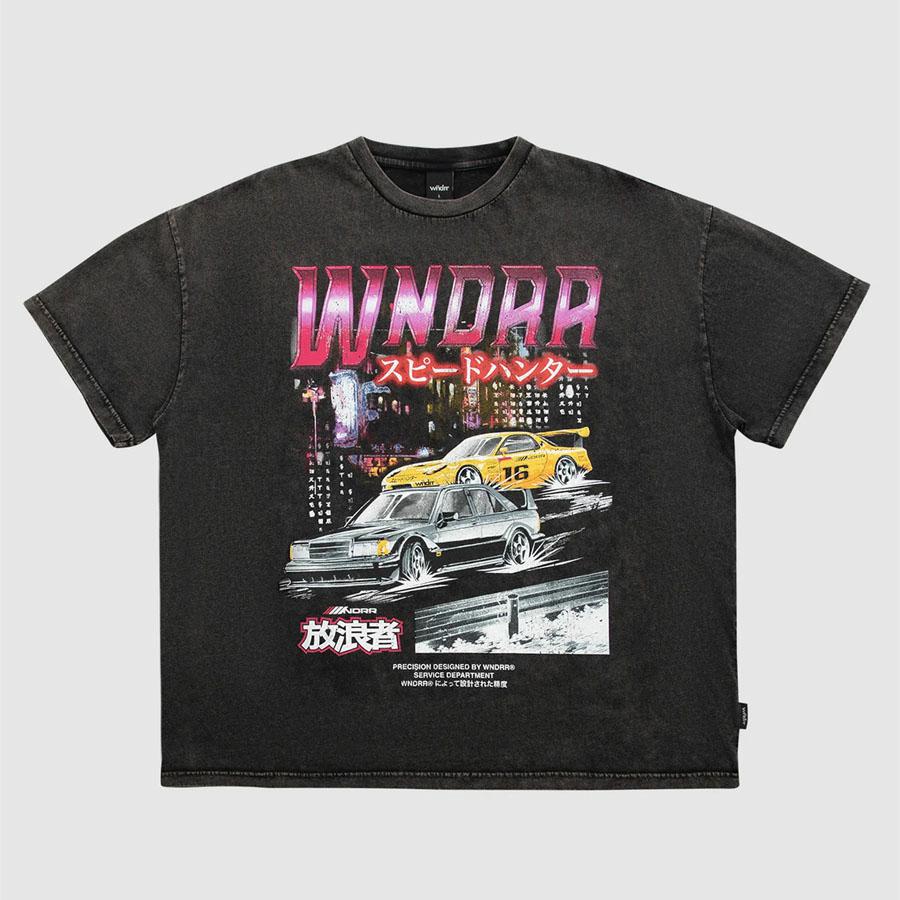 SPEEDHUNTER VINTAGE FIT T WASHED BLACK