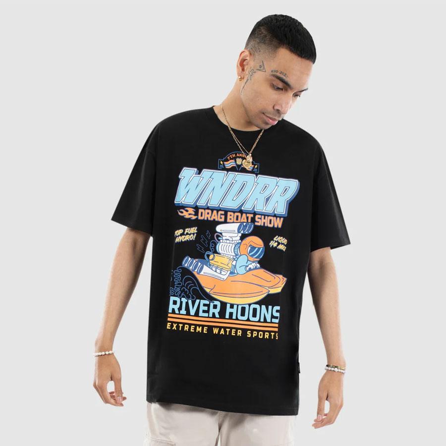 RIVER HOONS BOX FIT TEE BLACK