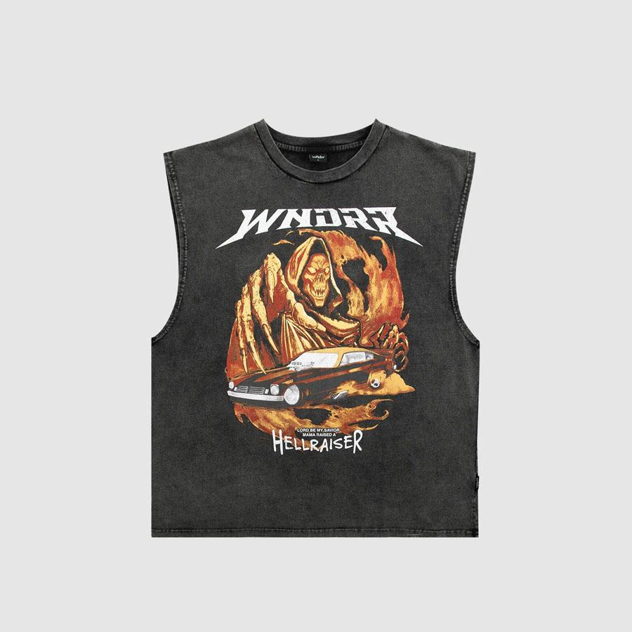 HELLRAISER VINTAGE MUSCLE WASHED BLACK