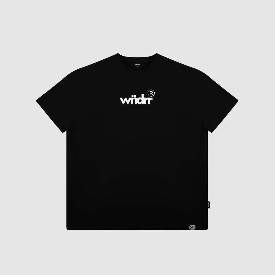 ACCENT BOX FIT TEE BLACK