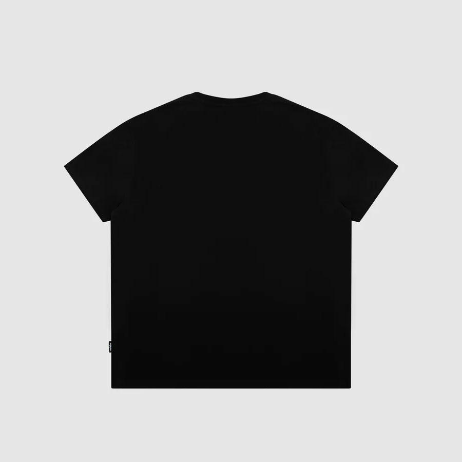 ACCENT BOX FIT TEE BLACK