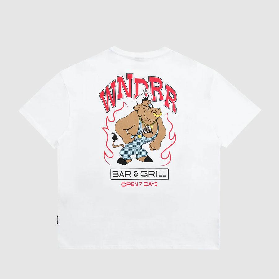BAR & GRILL BOX FIT TEE WHITE
