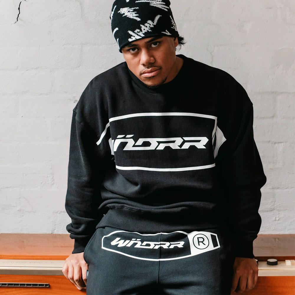 ROTHMAN CREW SWEAT BLACK