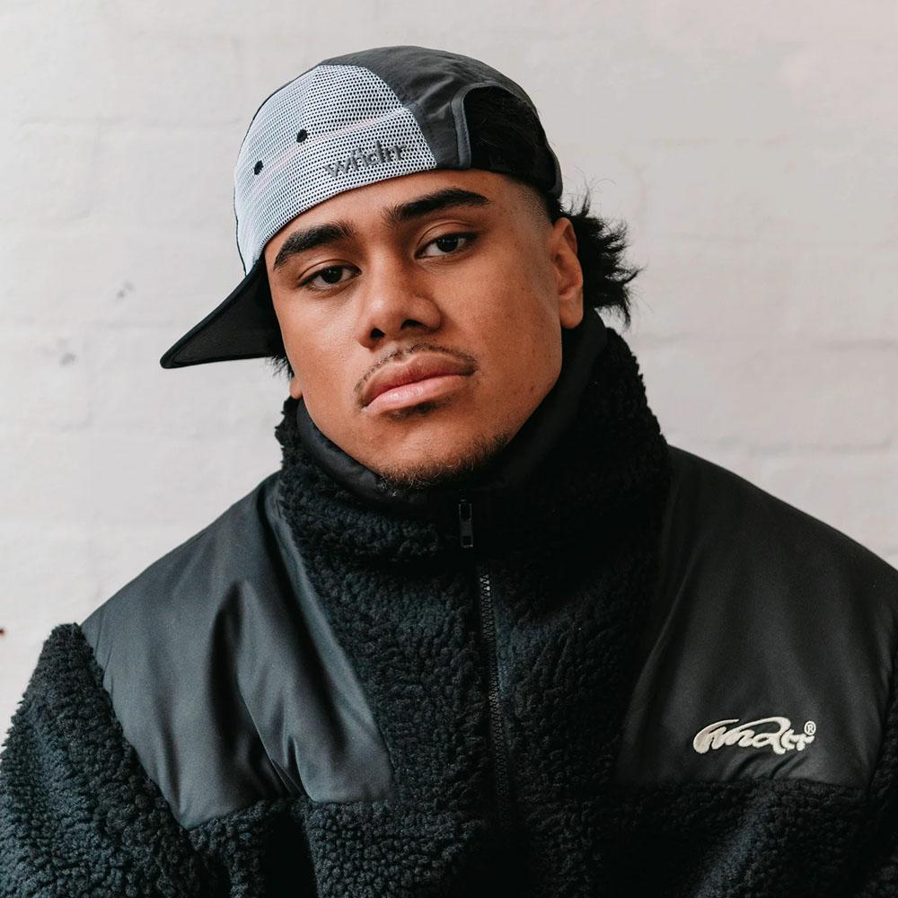 IN CHECK SHERPA JACKET BLACK