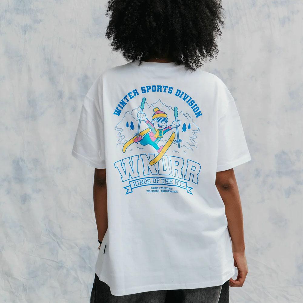 WINTER SPORTS BOX FIT TEE WHITE