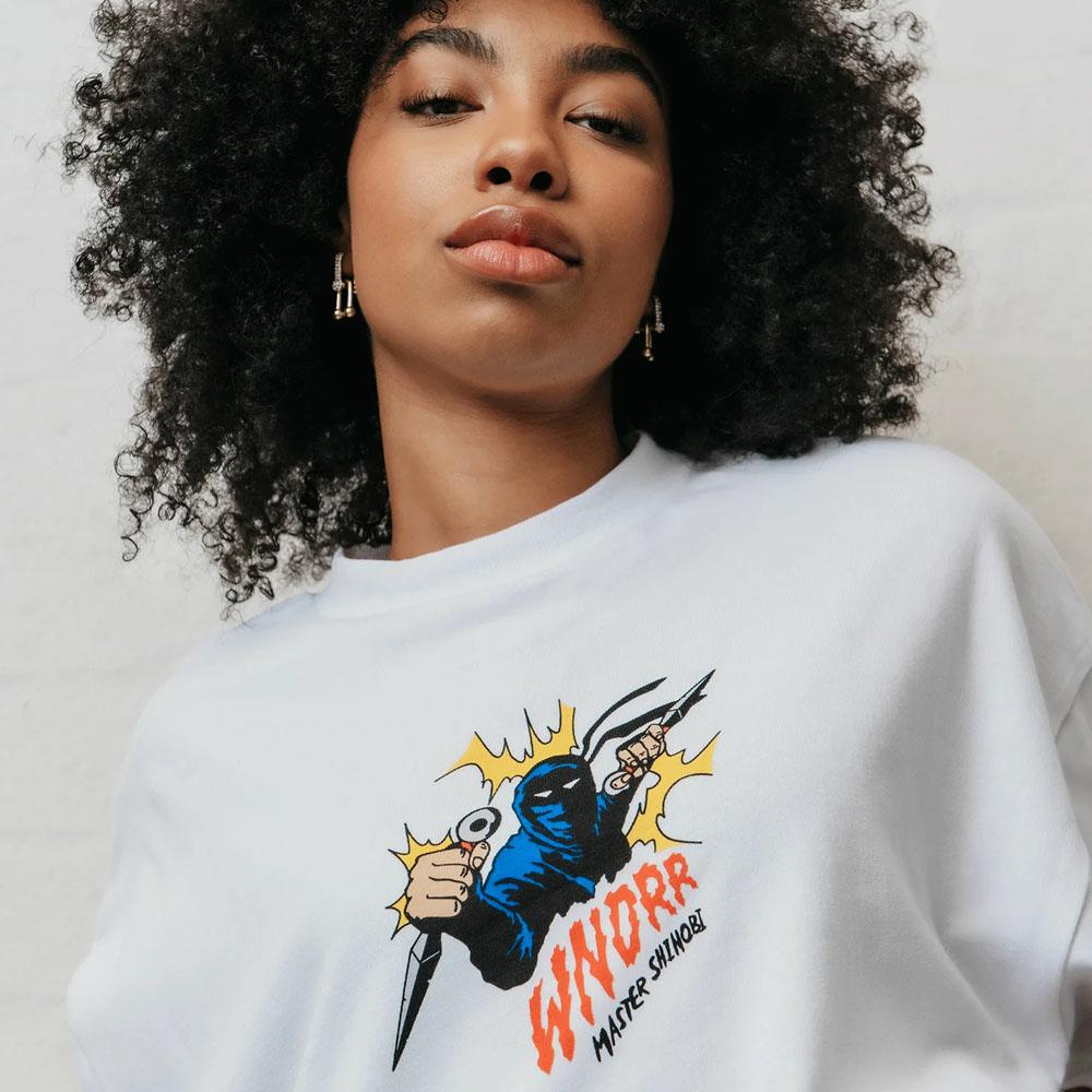 SHINOBI HEAVY WEIGHT TEE WHITE