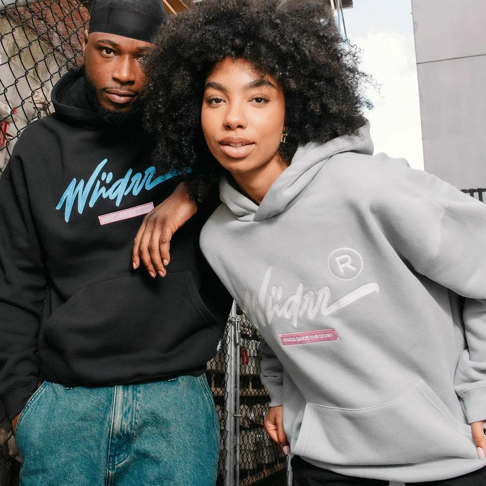CHAIN HOOD SWEAT CEMENT GREY