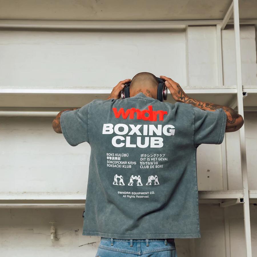 CLUB DE BOXE HEAVY WEIGHT WASHED GREY