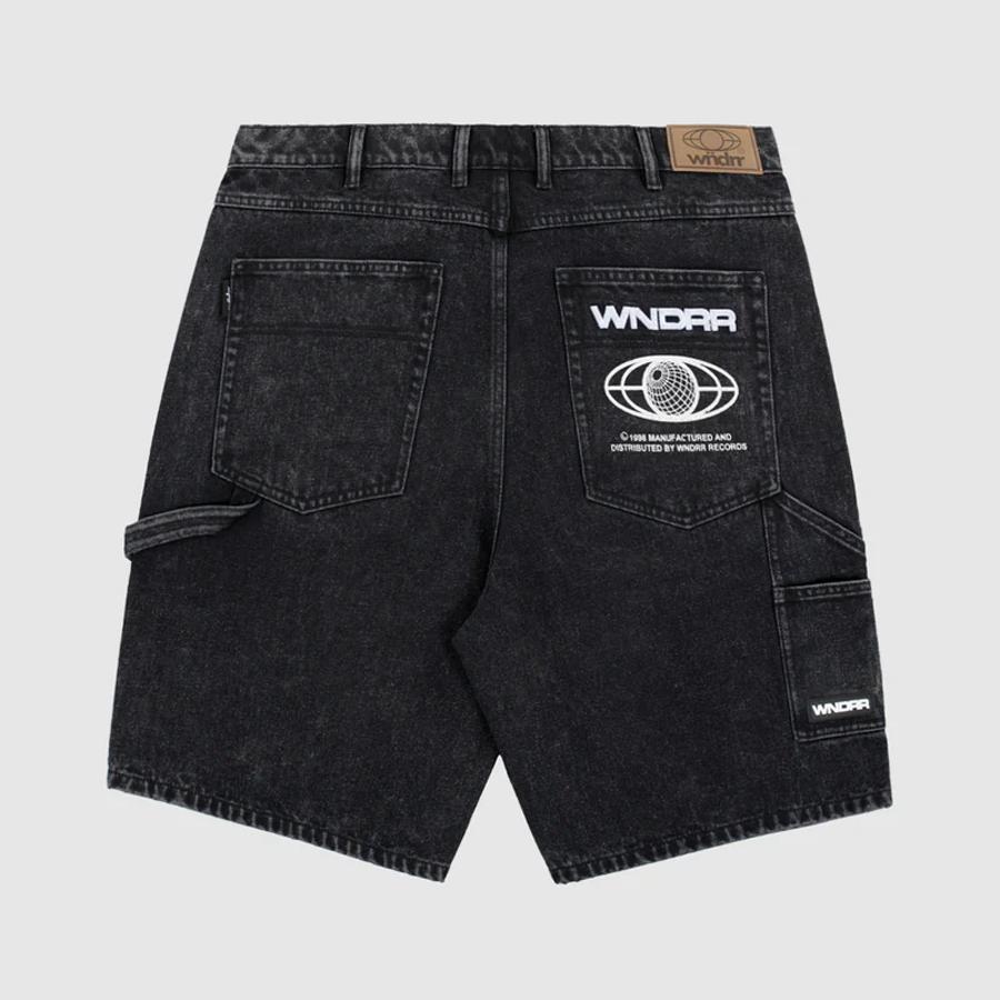 BOOSTER DENIM SHORT WASHED BLACK